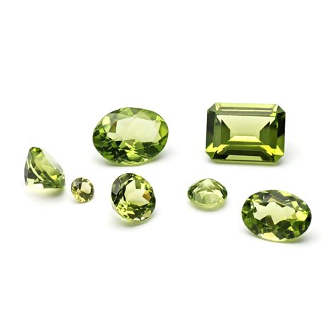 Peridot Faceted Stones
