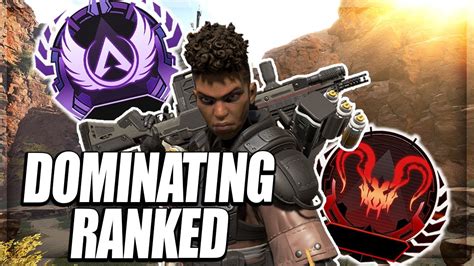 Dominating In Apex Predatormaster Ranked Lobbies Apex Legends Youtube