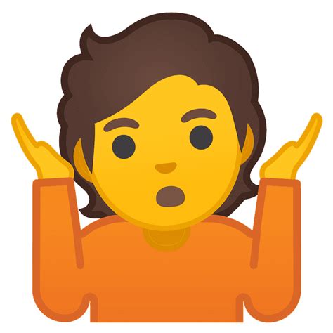 Person shrugging emoji clipart. Free download transparent .PNG | Creazilla png image