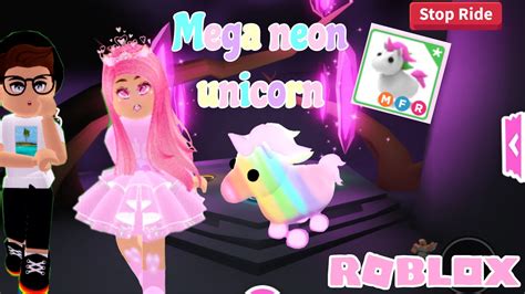 I Made A Mega Neon Unicorn In Adopt Me Roblox I Cant Believe It😱