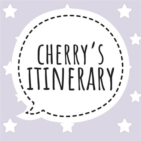 Cherrys Itinerary