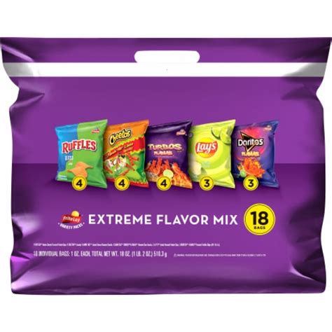 Frito Lay Extreme Flavor Mix Chips And Snacks Variety Pack 18 Ct 1