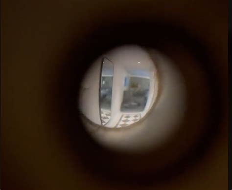 Woman Realizes Hotel Peephole Allows Strangers To Peek Into Her Room From Hallway Vacation