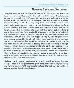 Learn fundamental nursing principles, concepts, and skills with ease! A great nursing personal statement example for nursing school personal statement application ...