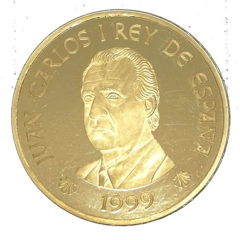 Comprar Moneda De Oro 999 80000 Pesetas Año Jubilar Compostelano 1999 Online