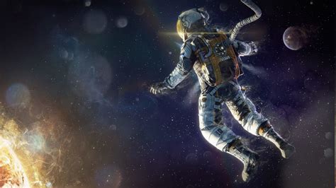 Artwork Fantasy Art Astronaut Space Stars Sun