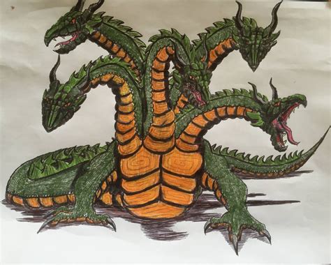 Hydra By Bozzerkazooers On Deviantart Mythology Drawings Kaiju Art