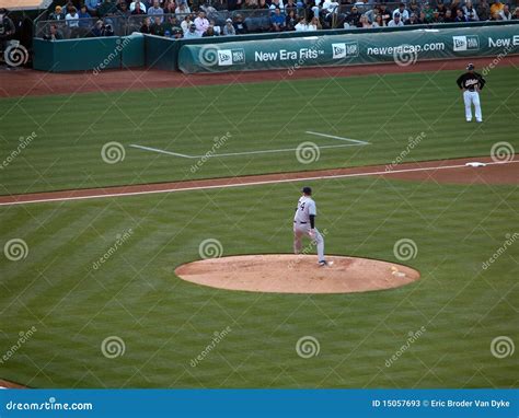 Yankee S Aj Burnett Winds Up To Pitch Editorial Stock Photo Image Of