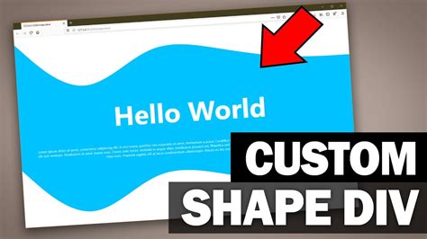 How To Create Curved And Custom Div Shape Using Html Css And Svg Path