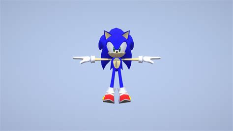 Sonic Heroes Sonic 3d Model By Hellenization Sonic Hellenization