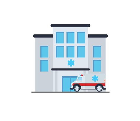 Premium Vector Hospital Vector Isolated Icon Hospital Building Emoji