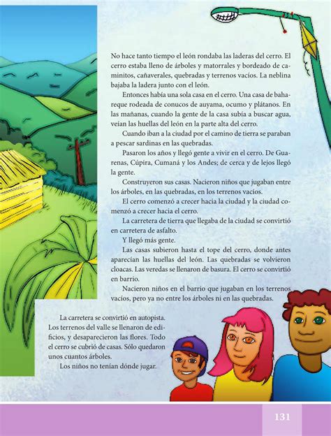 Español Libro De Lectura Quinto Grado 2016 2017 Online Página 131