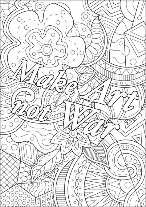 Get This Printable Adult Coloring Pages Quotes Art