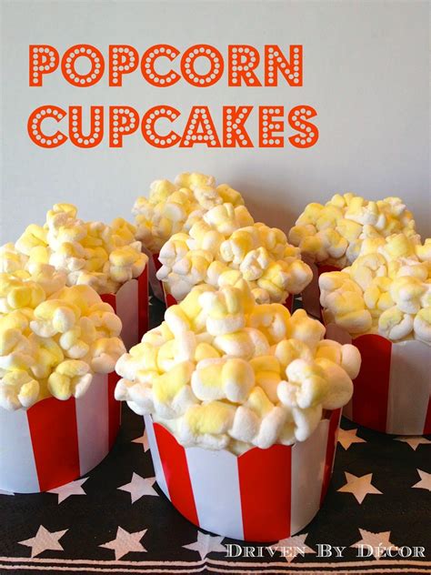 Popcorn Cupcakes Popcorn Cupcakes Movie Birthday Party Movie