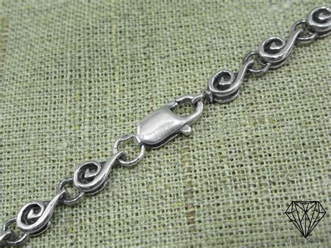 925 Silver Oxidized Jewelry Necklace Chain For Women Sterling Etsy