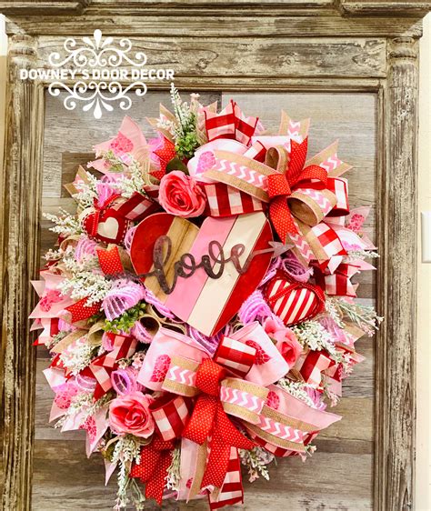 Spring Or Valentines Wreath Valentine Wreath Christmas Wreaths