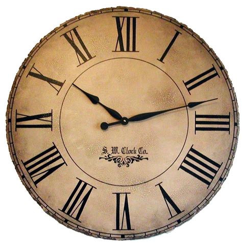 36 In Grand Gallery Extra Large Wall Clock Roman Numerals Big Rustic