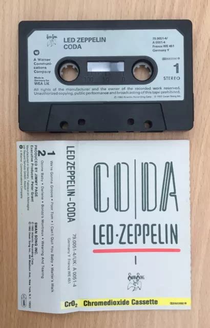 Led Zeppelincassette Albumcodaprogpsychhard Rockheavy Metal Picclick