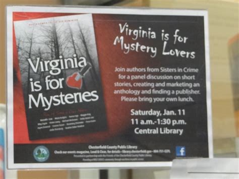 Vifm At The Chesterfield County Library Sisters In Crime County