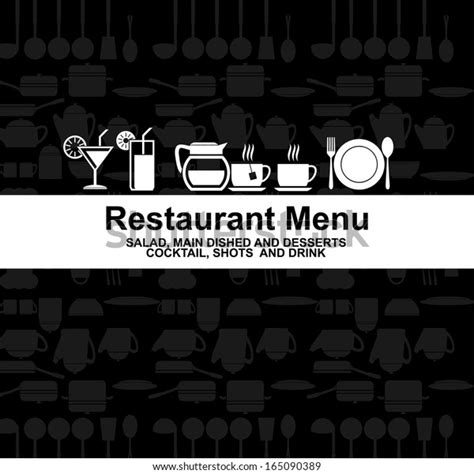 Restaurant Menu Design Stock Vector Royalty Free 165090389 Shutterstock