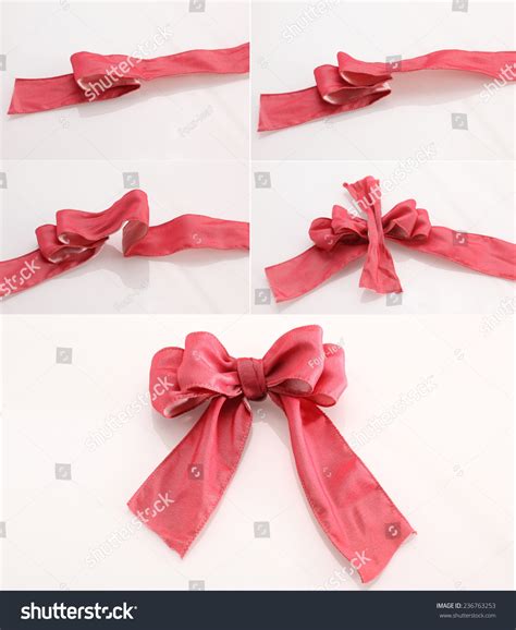 How Make Bow Step By Step Stock Photo 236763253 Shutterstock