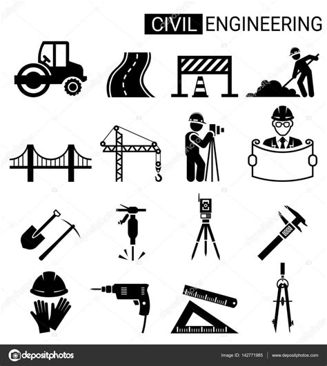 Download Royalty Free Set Of Civil Engineering Icon Design For