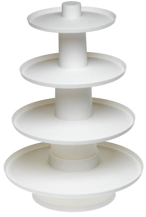 Wilton 4 Tier White Stacked Cupcake And Dessert Display Tower Stand 36