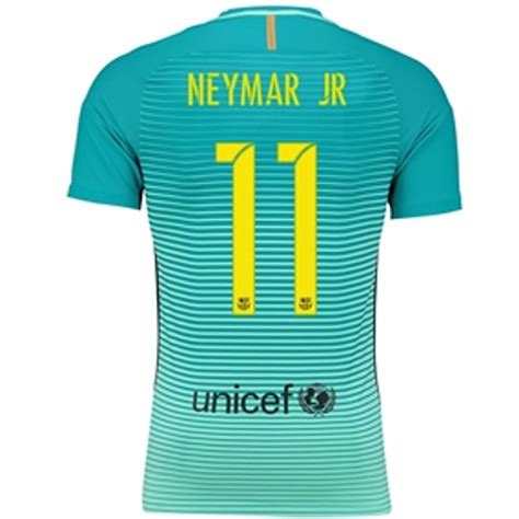 Nike Fc Barcelona Neymar 2017 Third Jersey Green Soccer Plus