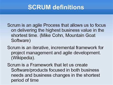 Agile Development Focus On Scrum Notes By Pz