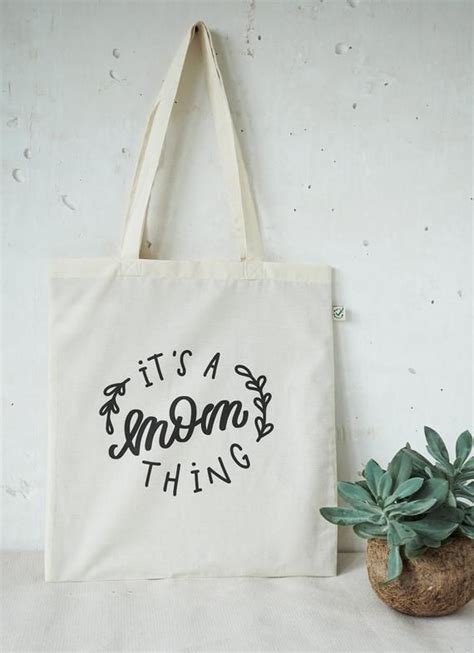 Its A Mom Thing Fabric Bag Ecological Etsy Fabric Bag Totes Ideas
