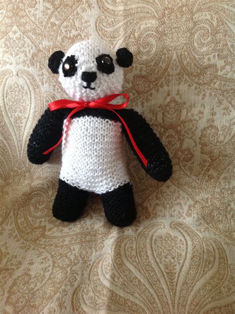 Poppy Panda Bear From Val Pierces Book Knitted Bears Knit Bear