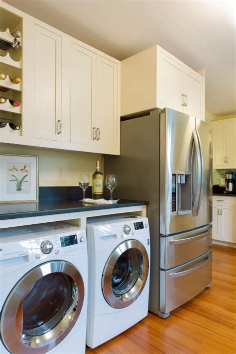 Laundry And Kitchen Functional Space Combination Small Design Ideas