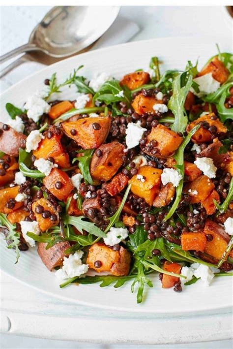 This Hearty Salad Is Packed With Roasted Sweet Potatoes Carrots And Red
