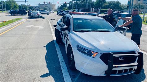 Port St Lucie Police Officer Involved In Three Vehicle Crash