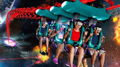 Galactic Attack Virtual Reality Coaster At Six Flags New England On Mind Eraser Youtube