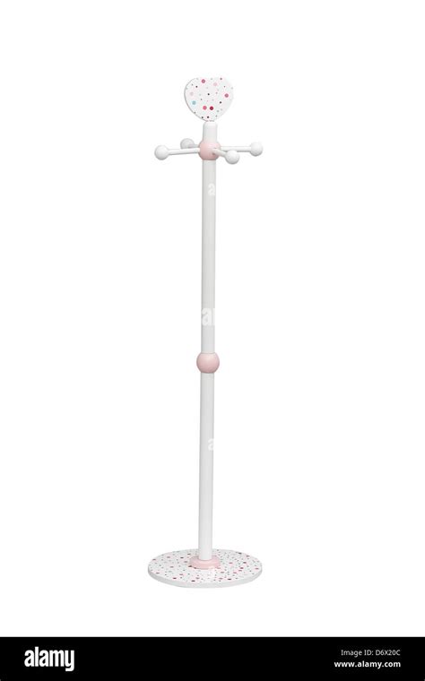 A Cute Coat Rack For Kid Isolated On White Background Stock Photo Alamy