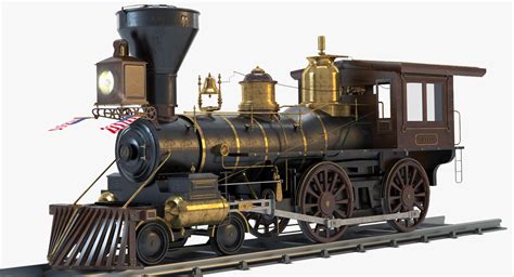 3d Model Jupiter Steam Locomotive Engines