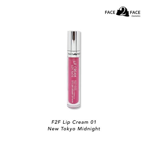 jual face 2 face lip cream 01 new tokyo midnight shopee indonesia
