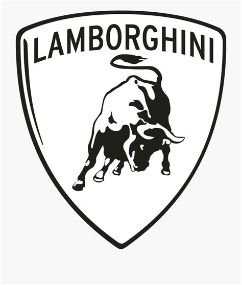 Lamborghini is a renowned manufacturer of the fastest cars in the world. Lamborghini Logo Black And White , Transparent Cartoon ...