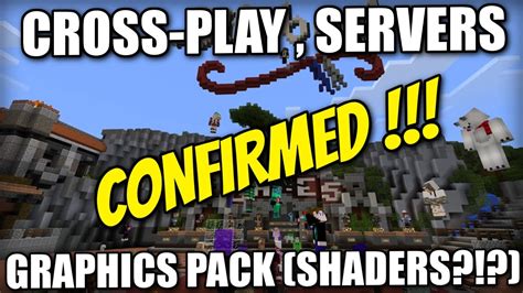 Minecraft Console Crossplay Servers Confirmed Graphics Pack