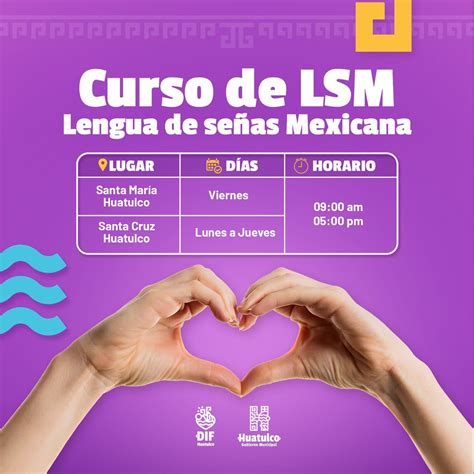curso de lsm lengua de señas mexicanas huatulco gobierno municipal