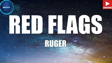 Ruger Red Flags Lyrics Video Youtube