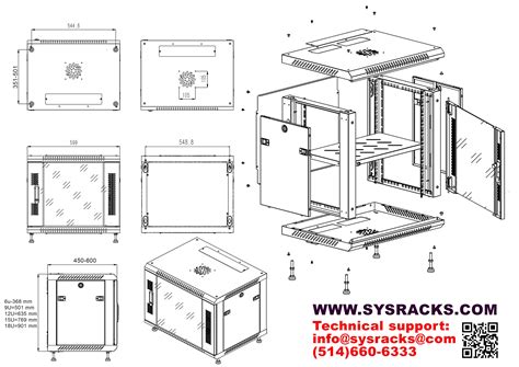 I have a dell 4210 server rack that i want to build stuff for, mainly shelving. Buy 9u 18" depth wall mount 19" enclosure srw 9.450 - SysRacks
