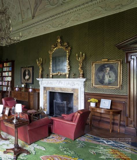 Elle Decor Sept 2013 Library Of Russborough House In Ireland Country