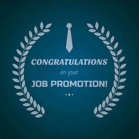 Congratulations On Your Job Promotion Vector Illustration Aff Job
