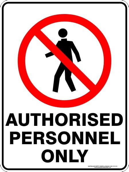 authorised personnel only buy now discount safety signs australia