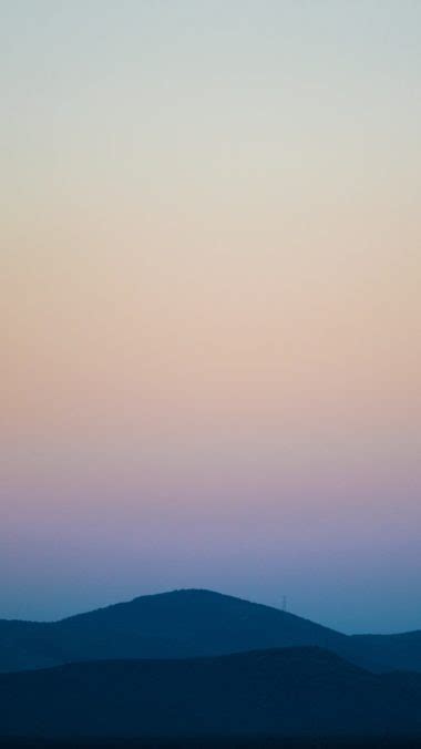 Mountains Sky Horizon Sunset Wallpaper 1440x2560