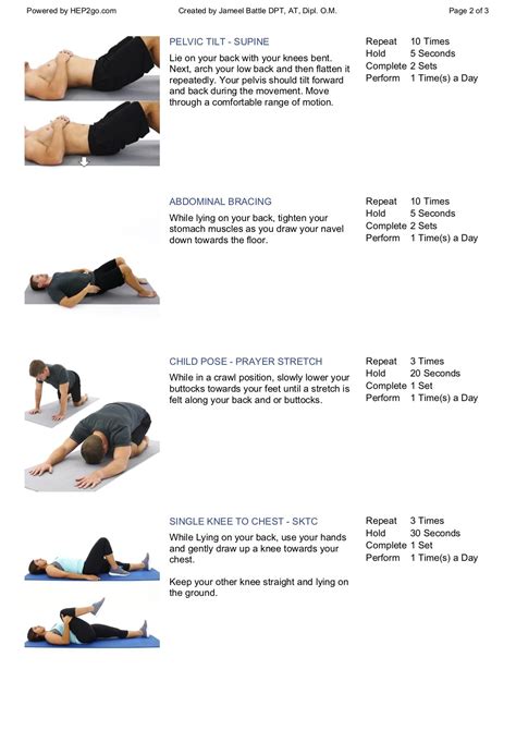Home Exercise Program For Low Back Pain Herniated Disc — Integrative