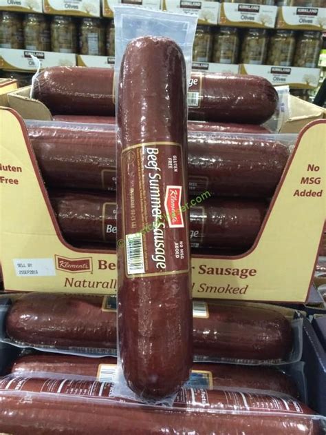 Whether you're shipping our summer sausage across the street or across. Klement's Beef Summer Sausage 3 Pounds - CostcoChaser