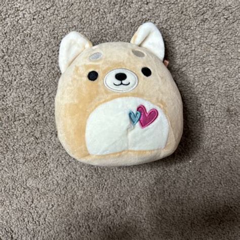 Squishmallow Angie Dog Plush Shiba Inu 2021 Valentines Day 5